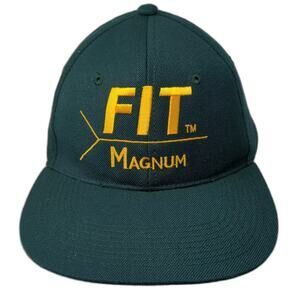 Young An Baseball Cap Green Yellow One Size Hat Acrylic Wool Embroidered Logo